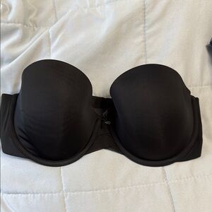 Victoria's Secret Black Strapless Bra with Molded Cups